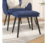 vidaXL Tabouret 45x29,5x35 cm tissu bleu341497 Bleu G