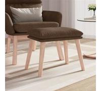 vidaXL Tabouret 45x29,5x35 cm tissu marron341427 Marron G