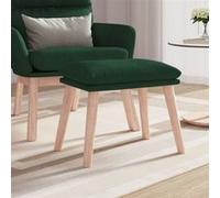 vidaXL Tabouret 45x29,5x35 cm tissu vert foncé341429 Vert G