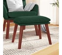 vidaXL Repose-Pied Vert foncé 45x29,5x35 cm Tissu