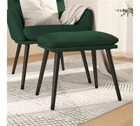 Vidaxl Repose-Pied Vert Foncé 45x29,5x39 Cm Tissu Multicolore