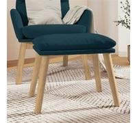 vidaXL Tabouret 45x29,5x35 cm velours bleu341445 Bleu G