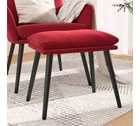 Tabouret 45x29,5x35 cm velours bordeaux341509
