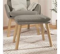 vidaXL Tabouret 45x29,5x35 cm velours gris clair341435 Gris clair G