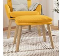 vidaXL Tabouret 45x29,5x35 cm velours mosterdgeel341442 Jaune G