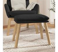 Tabouret 45x29,5x35 cm velours noir341441