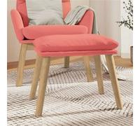 vidaXL Repose-pied Rose 45x29,5x35 cm Velours 341439