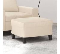 Tabouret 60x50x41 cm microfibretissu beige349346