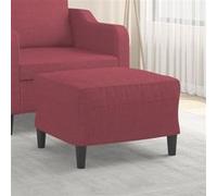 vidaXL Repose-Pied Pouf de Chambre à Coucher Tabouret de Canapé Meuble de Salle de Séjour Maison Intérieur Rouge Bordeaux 60x50x41 cm Tissu