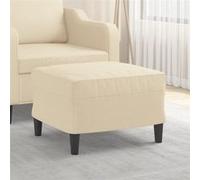 Repose-pied Jaune Clair 70x55x41 cm Tissu Tabouret Pouf Meuble Salon vidaXL