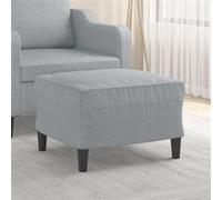 Repose-pied Jaune Clair 70x55x41 cm Tissu Tabouret Pouf Meuble Salon vidaXL