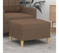 Repose-pied Gris Clair 60x50x41 cm Tissu Tabouret Pouf Meuble Salon vidaXL