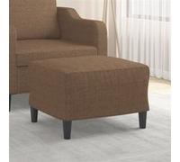 Repose-pied Jaune Clair 70x55x41 cm Tissu Tabouret Pouf Meuble Salon vidaXL