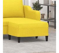 vidaXL Tabouret 70x55x41 cm tissu lichtgeel349308 Jaune G