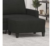 vidaXL Pouf repose-pied Tissu Noir 70x55x41 cm