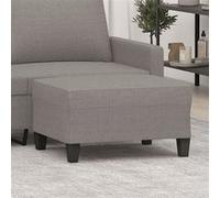 vidaXL Repose-pied pouf Taupe en tissu 70x55x41 cm