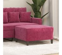 vidaXL Repose-pied en velours Rouge bordeaux 70 x 55 x 41 cm