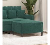 Vidaxl Repose-Pied Vert Foncé 70x55x41 Cm Velours Vert