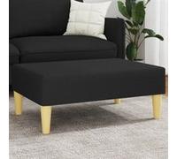 vidaXL Repose-pied tabouret de canapé pouf – tissu gris foncé 77×55×31 cm