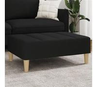 vidaXL Tabouret 77x55x31 cm tissu noir4007391 Noir G