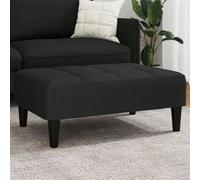 vidaXL Tabouret 77x55x31 cm velours noir4007369 Noir G