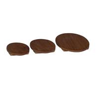 vidaXL Tabouret à Plantes 3 pcs Marron Bois d'Acajou, pour Le Jardin et la terrasse, Un Charme Rustique idéal pour se détendre et recevoir au Contact de la Nature.