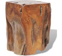 vidaXL Teck Massif Tabouret Repose-Pied Table d'Appoint Table Basse Salon