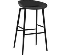 vidaXL Tabouret de bar 2 pcs. noir