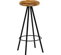 vidaXL Tabouret de bar 4 pcs. Bois massif de manguier