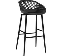 Vidaxl Chaises De Bar 4 Pcs Noir Noir