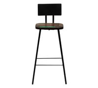 vidaXL Tabouret de bar 4 pcs. Vieux bois massif