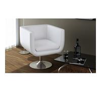 Vidaxl Tabouret De Bar Blanc Similicuir Blanc