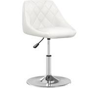 vidaXL Tabouret de bar Blanc Similicuir3088655 Blanc G