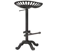 vidaXL Tabouret de bar Noir Fonte