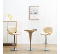 Chaise de Bar Blanc Similicuir Siège Tabouret Bistro Comptoir Pub vidaXL