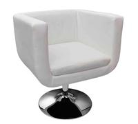 Vidaxl Tabouret De Bar Blanc Similicuir Blanc
