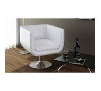 vidaXL Tabouret de Bar Cuir Artificiel Blanc Meuble Mobilier de Bar Chaise 240040