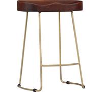 vidaXL Tabouret de bar Gavin 2 pcs. Bois massif de manguier