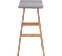Chaise de Bar Chaise de Comptoir Tabouret de Bar Siège de Comptoir Chaise de Bistro Tabouret de Pub Siège de Bistro Gris Clair Tissu