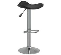 vidaXL Tabouret de bar Noir Acier chromé et cuir artificiel