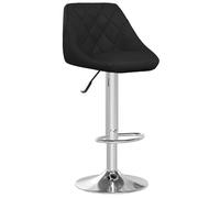 vidaXL Tabouret de bar Noir Similicuir
