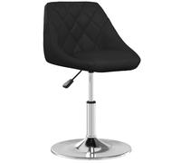 vidaXL Tabouret de bar Noir Similicuir