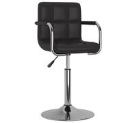 vidaXL Tabouret de bar Noir Similicuir