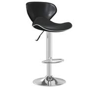 vidaXL Tabouret de bar Noir Similicuir