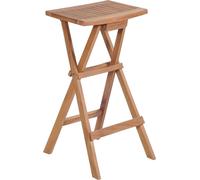 vidaXL Tabouret de bar pliable 4 pcs. Bois massif teck