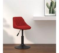 vidaXL Tabouret de bar 335322 Velours – Rouge bordeaux