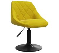 vidaXL Tabouret de bar Siège pivotant Chaise de comptoir Velours Jaune moutarde