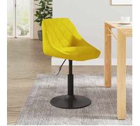 vidaXL Tabouret de bar Siège pivotant Chaise de comptoir Velours Jaune moutarde