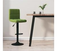 vidaXL Tabouret de bar Vert clair Velours334296 Vert G