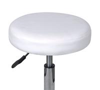 Vidaxl Tabouret De Bureau Blanc Blanc